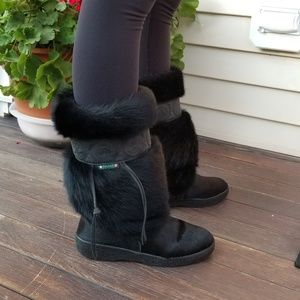 Pajar Canada Real Fur Boots size US 7.5 -8 or EU39